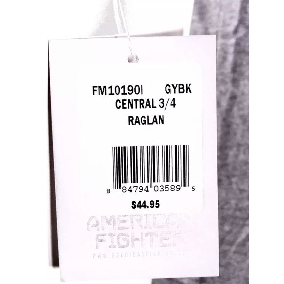 AMERICAN FIGHTER Men's T-Shirt CENTRAL RAGLAN Athl - Picture 6 of 8